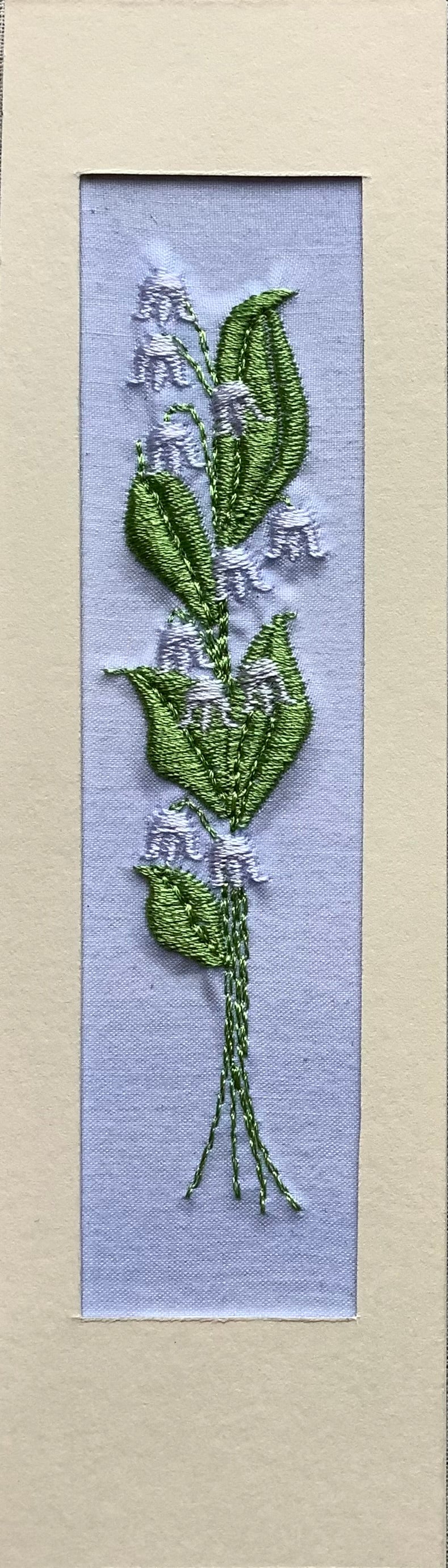 Lily of the valley bookmark